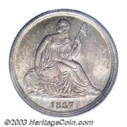 1837 10C Small Date MS65 PCGS.