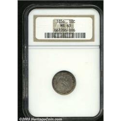 1856 10C Small Date MS63 NGC.
