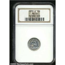 1859-O 10C MS64 NGC.