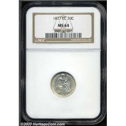 1877-CC 10C MS64 NGC.