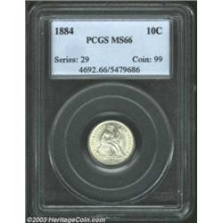 1884 10C MS66 PCGS.