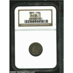 1890 10C MS64 NGC.
