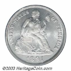 1891-O 10C MS67 PCGS.