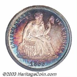 1866 10C PR65 PCGS.
