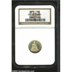 1878 10C PR63 Cameo NGC.