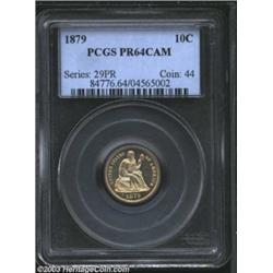 1879 10C PR64 Cameo PCGS.
