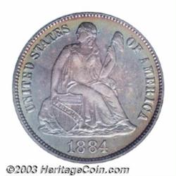1884 10C PR67 PCGS.
