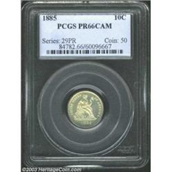 1885 10C PR66 Cameo PCGS.