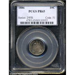 1886 10C PR65 PCGS.