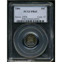 1886 10C PR65 PCGS.