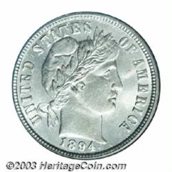 1894-O 10C MS64 PCGS.