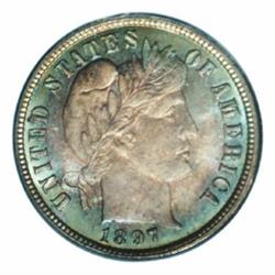 1897-O 10C MS67 PCGS.