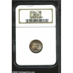 1899 10C MS65 NGC.