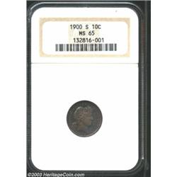 1900-S 10C MS65 NGC.