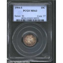 1904-S 10C MS63 PCGS.