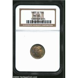 1905-O 10C MS64 NGC.
