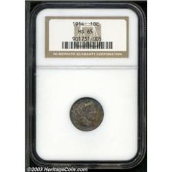 1914 10C MS65 NGC.