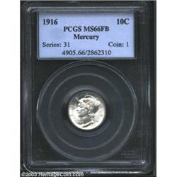 1916 10C MS66 Full Bands PCGS.