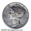 Image 1 : 1916-D 10C --Cleaned--ANACS. Unc Details, Net MS60.