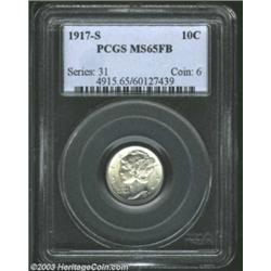 1917-S 10C MS65 Full Bands PCGS.