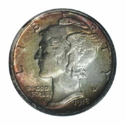 1918-S 10C MS66 PCGS.