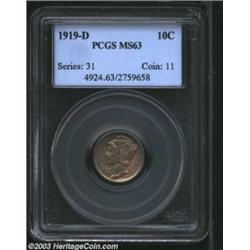 1919-D 10C MS63 PCGS.