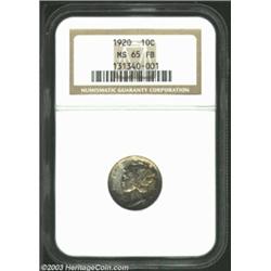 1920 10C MS65 Full Bands NGC.