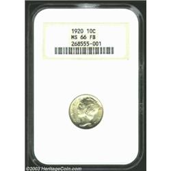1920 10C MS66 Full Bands NGC.
