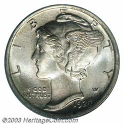 1920-D 10C MS67 Full Bands PCGS.