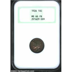 1926 10C MS66 Full Bands NGC.