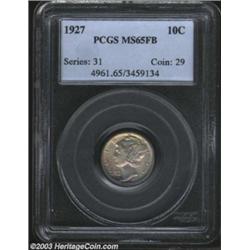 1927 10C MS65 Full Bands PCGS.