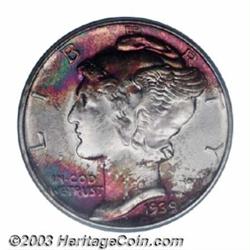 1939-D 10C MS68 Full Bands PCGS.