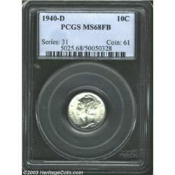1940-D 10C MS68 Full Bands PCGS.