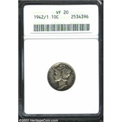 1942/1 10C VF20 ANACS.