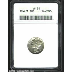 1942/1 10C VF30 ANACS.