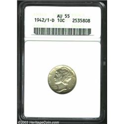1942/1-D 10C AU55 ANACS.