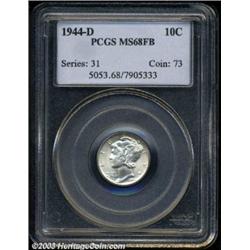 1944-D 10C MS68 Full Bands PCGS.
