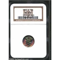 1945-D 10C MS67 * NGC.