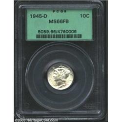 1945-D 10C MS66 Full Bands PCGS.