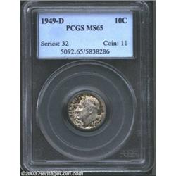 1949-D 10C MS65 PCGS.