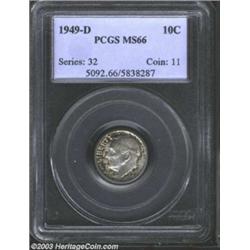 1949-D 10C MS66 PCGS.