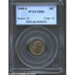 1949-S 10C MS66 PCGS.