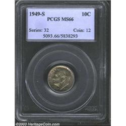 1949-S 10C MS66 PCGS.