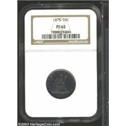 1875 20C PR62 NGC.