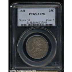 1821 25C AU58 PCGS.
