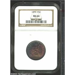 1891 25C MS64 NGC.