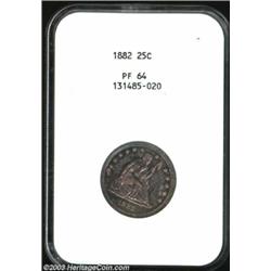 1882 25C PR64 NGC.
