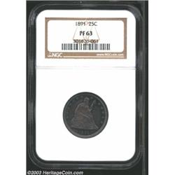 1891 25C PR63 NGC.