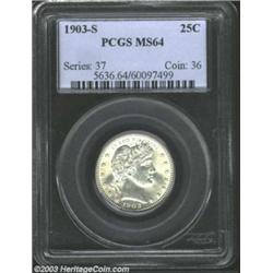 1903-S 25C MS64 PCGS.