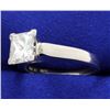 Image 2 : 2.09 carat Princess Cut Diamond Ring